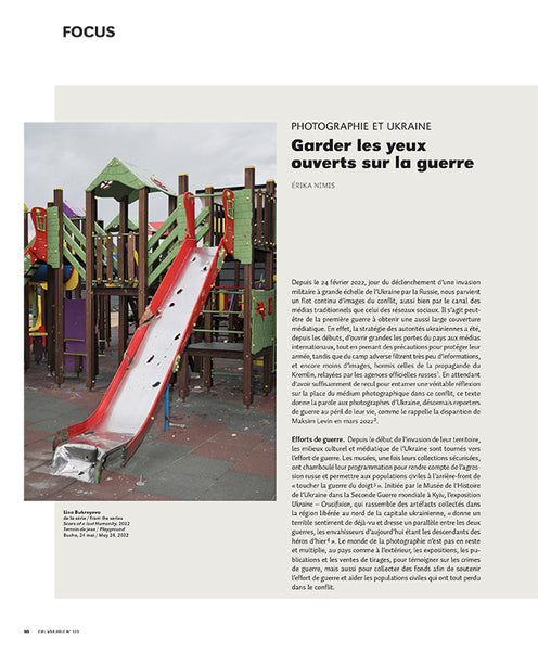 CV123 - Photographie et Ukraine, Garder les yeux ouverts sur la guerre — Érika Nimis