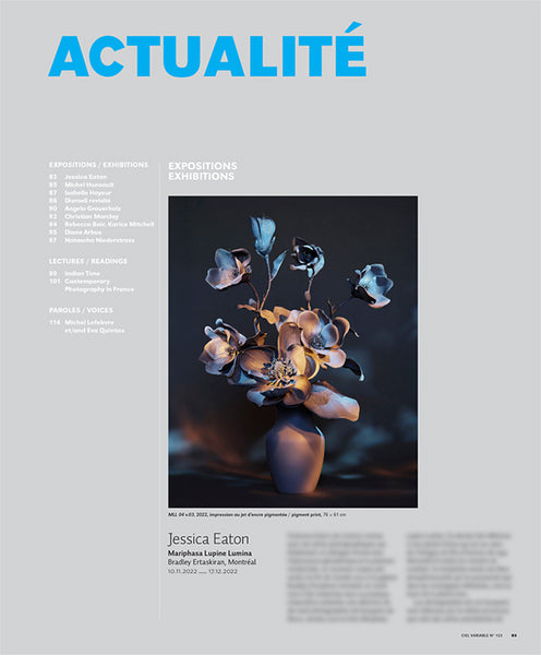 CV123 - Jessica Eaton, Mariphasa Lupine Lumina - Daniel Fiset