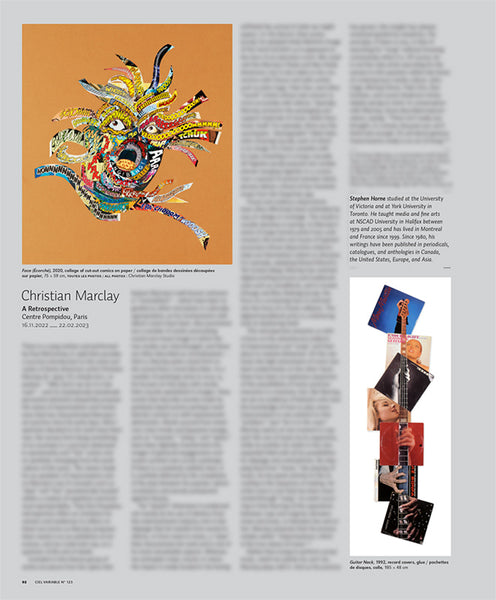 CV123 - Christian Marclay, Une rétrospective - Stephen Horne