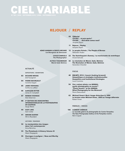 CV100 - Éditorial + Introduction