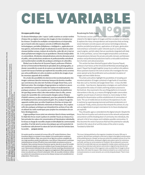 CV95 - Éditorial + Introduction