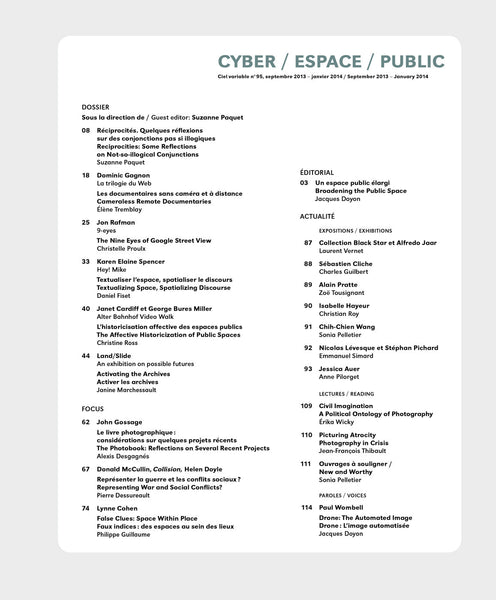 CV95 - Éditorial + Introduction