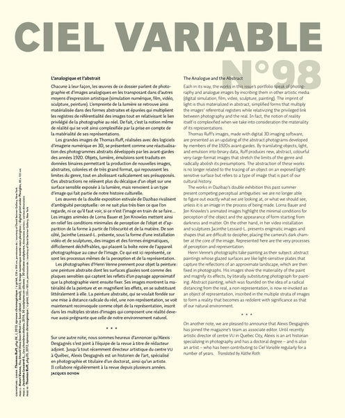 CV98 - Éditorial + Introduction