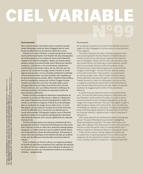 CV99 - Éditorial + Introduction