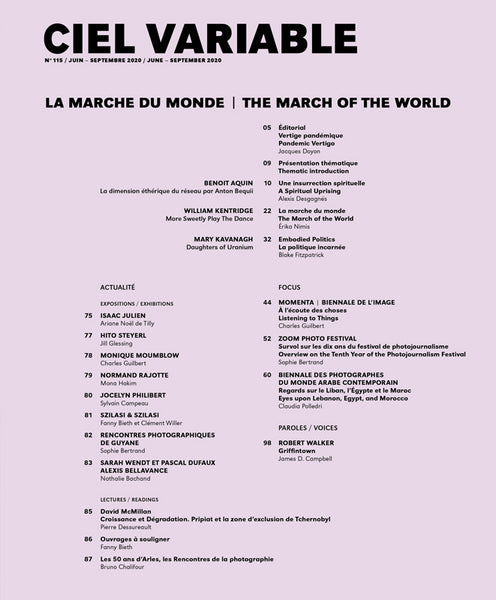 CIEL VARIABLE 115 - LA MARCHE DU MONDE