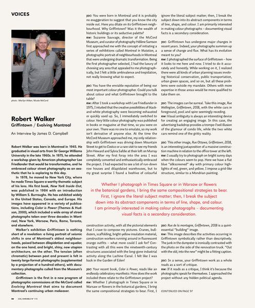 CV115 - Robert Walker — Entrevue réalisée par James D. Campbell