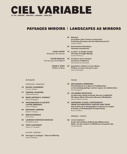 CIEL VARIABLE 116 - PAYSAGES MIROIRS