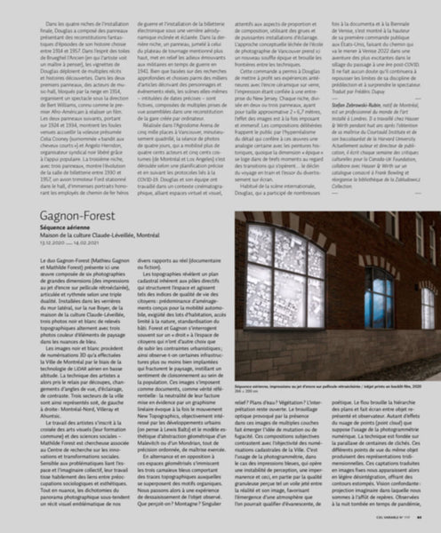 CV117 - Gagnon-Forest, Séquence aérienne — Élisabeth Recurt