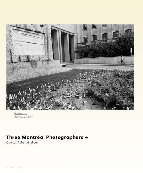 CV118 - Robert Graham, Trois Photographes Montréalais + — Zoë Tousignant