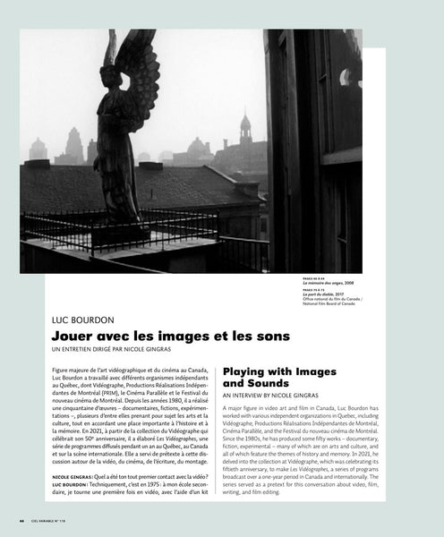 CV118 - Luc Bourdon. Jouer avec les images et les sons — Nicole Gingras