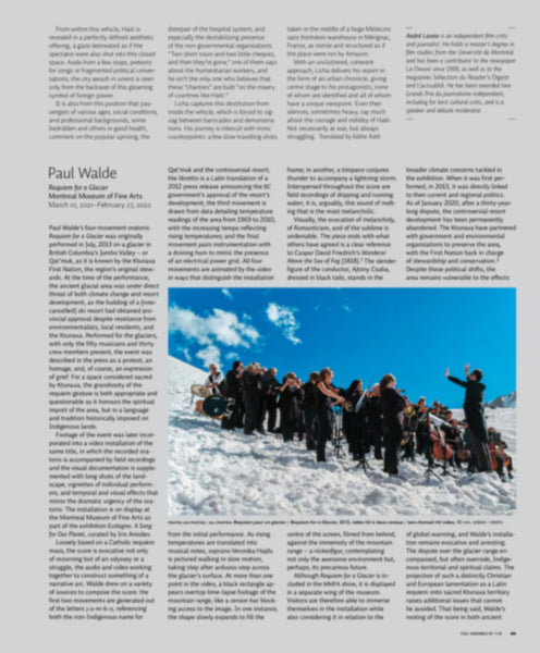 CV118 - Paul Walde, Requiem pour un glacier — Reilley Bishop-Stall
