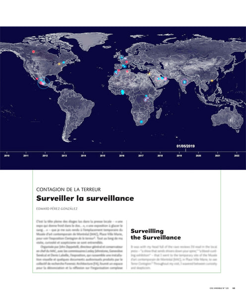 CV120 - Contagion de la terreur, Surveiller la surveillance —  Edward Pérez-González