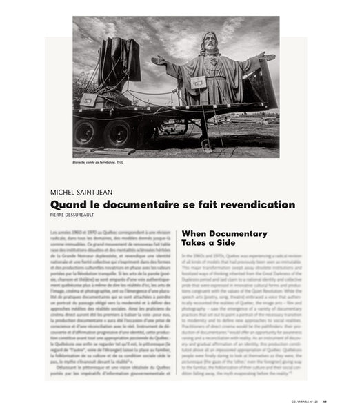 CV120 - Michel Saint-Jean, Quand le documentaire se fait revendication — Pierre Dessureault