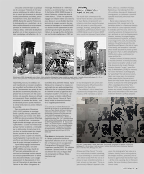 CV120 - Taysir Batniji, Quelques bribes arrachées au vide qui se creuse — Érika Nimis