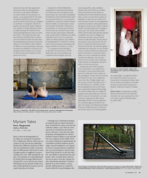 CV120 - Myriam Yates, Parcs. Playgrounds —  Josianne Poirier