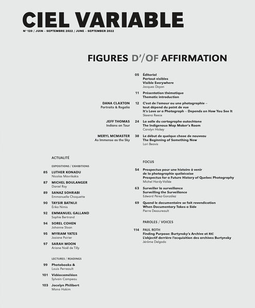CIEL VARIABLE 120 - FIGURES D'AFFIRMATION