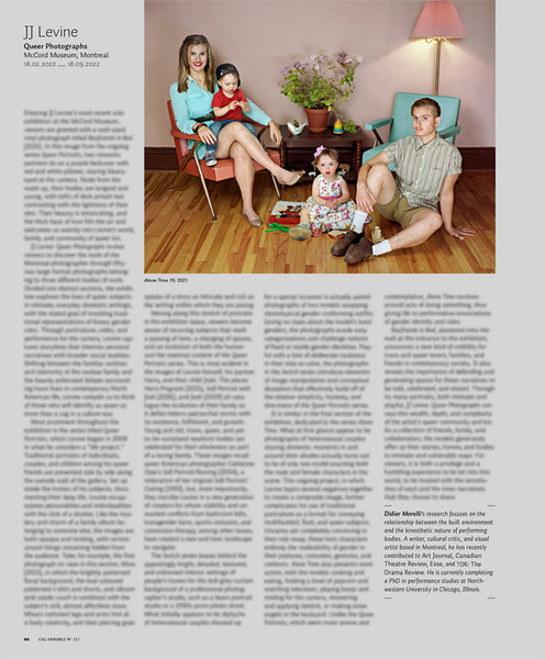 CV121 - JJ Levine, Photographies queers — Didier Morelli