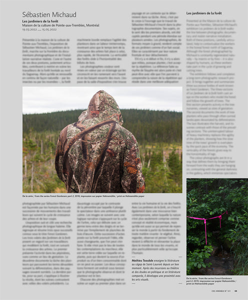 CV121 - Sébastien Michaud, Les jardiniers de la forêt — Mathieu Teasdale