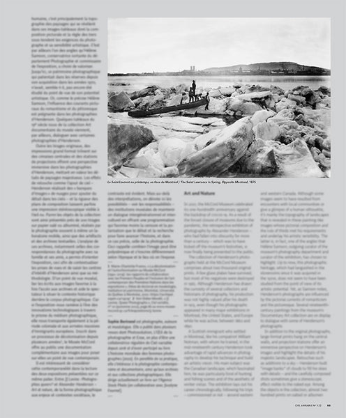 CV122 - Alexander Henderson, Art et nature — Sophie Bertrand