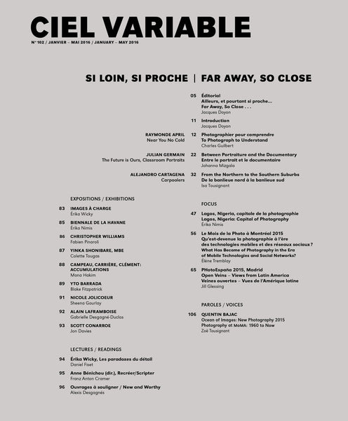 CIEL VARIABLE 102 - SI LOIN, SI PROCHE