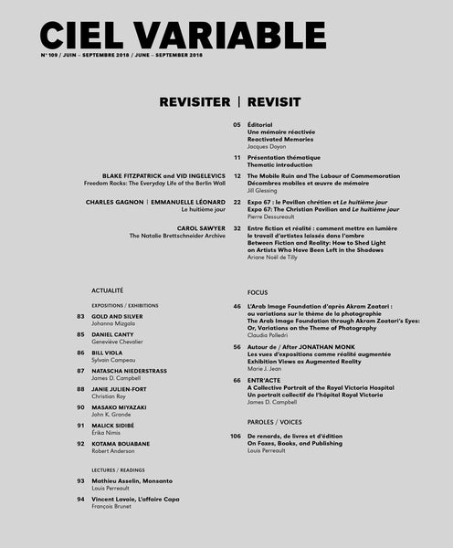 CIEL VARIABLE 109 - REVISITER