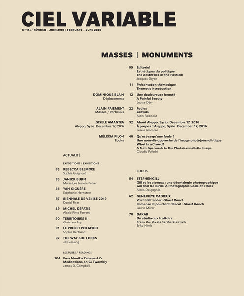 CV114 - Éditorial + Introduction