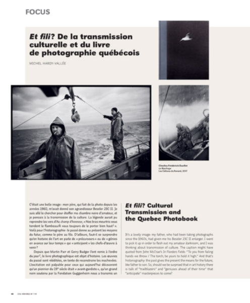 CV119 - Et fili ? De la transmission culturelle et du livre de photographie québécois — Michel Hardy-Vallée