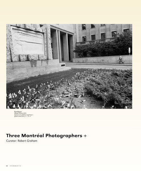 CV118 - Robert Graham, Trois Photographes Montréalais + — Zoë Tousignant