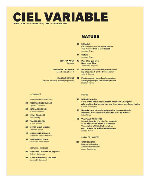 CV103 - Editorial + Introduction