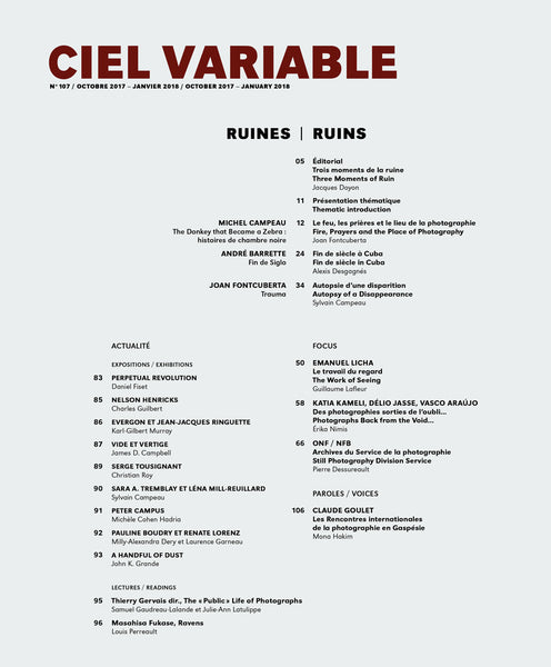 CV107 - Editorial + Introduction